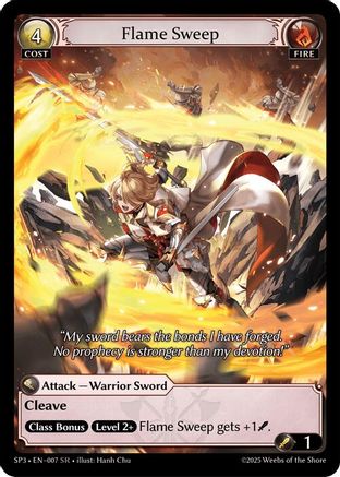 Flame Sweep (007) [Supporter Pack 3] Grand Archive Single Weebs of the Shore