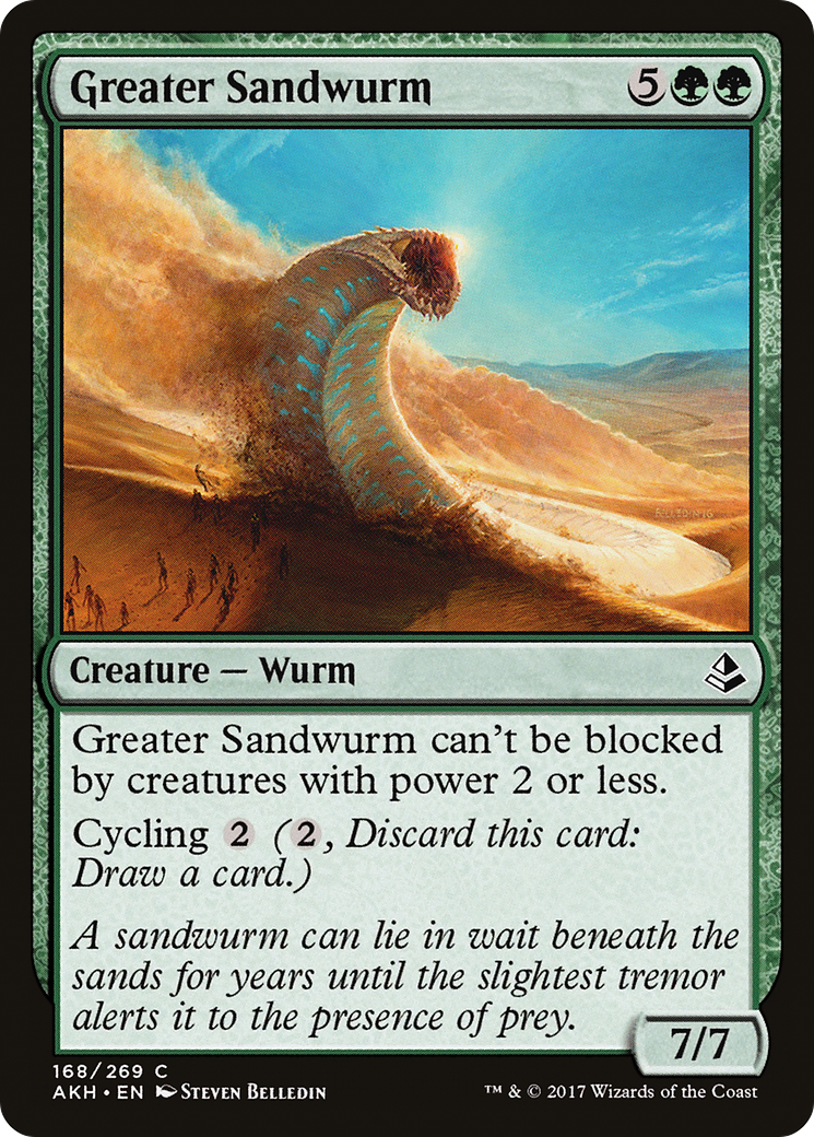 Greater Sandwurm (AKH-168) [Amonkhet] Foil MTG Single Wizards of the Coast