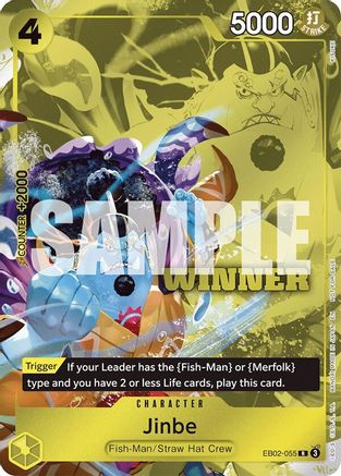 Jinbe (Winner Pack 2025 Vol. 3) (EB02-055) [One Piece Promotion Cards] Foil One Piece Single Bandai
