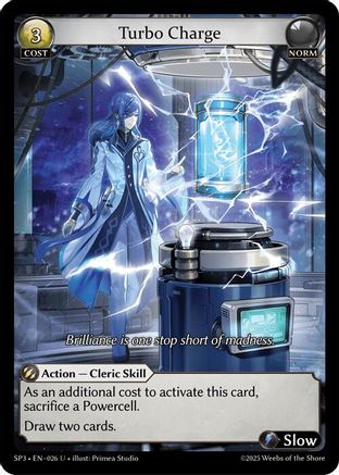 Turbo Charge (026) [Supporter Pack 3] Foil Grand Archive Single Weebs of the Shore