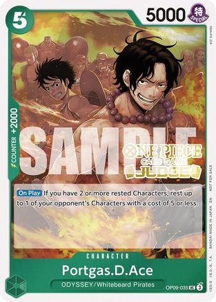 Portgas.D.Ace (Judge Pack Vol. 6) (OP09-035) [One Piece Promotion Cards] Foil One Piece Single Bandai