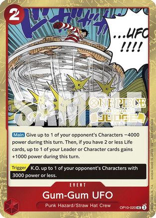 Gum-Gum UFO (Judge Pack Vol. 6) (OP10-020) [One Piece Promotion Cards] Foil One Piece Single Bandai