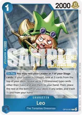 Leo (Judge Pack Vol. 6) (OP10-057) [One Piece Promotion Cards] Foil One Piece Single Bandai