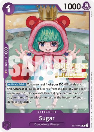 Sugar (Judge Pack Vol. 6) (OP10-065) [One Piece Promotion Cards] Foil One Piece Single Bandai