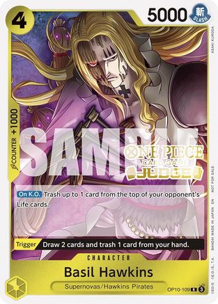 Basil Hawkins (Judge Pack Vol. 6) (OP10-109) [One Piece Promotion Cards] Foil One Piece Single Bandai