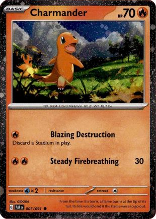 Charmander - 007/091 (Cosmos Holo) Holofoil [Misc: Cards & Products] Pokemon Single Pokémon