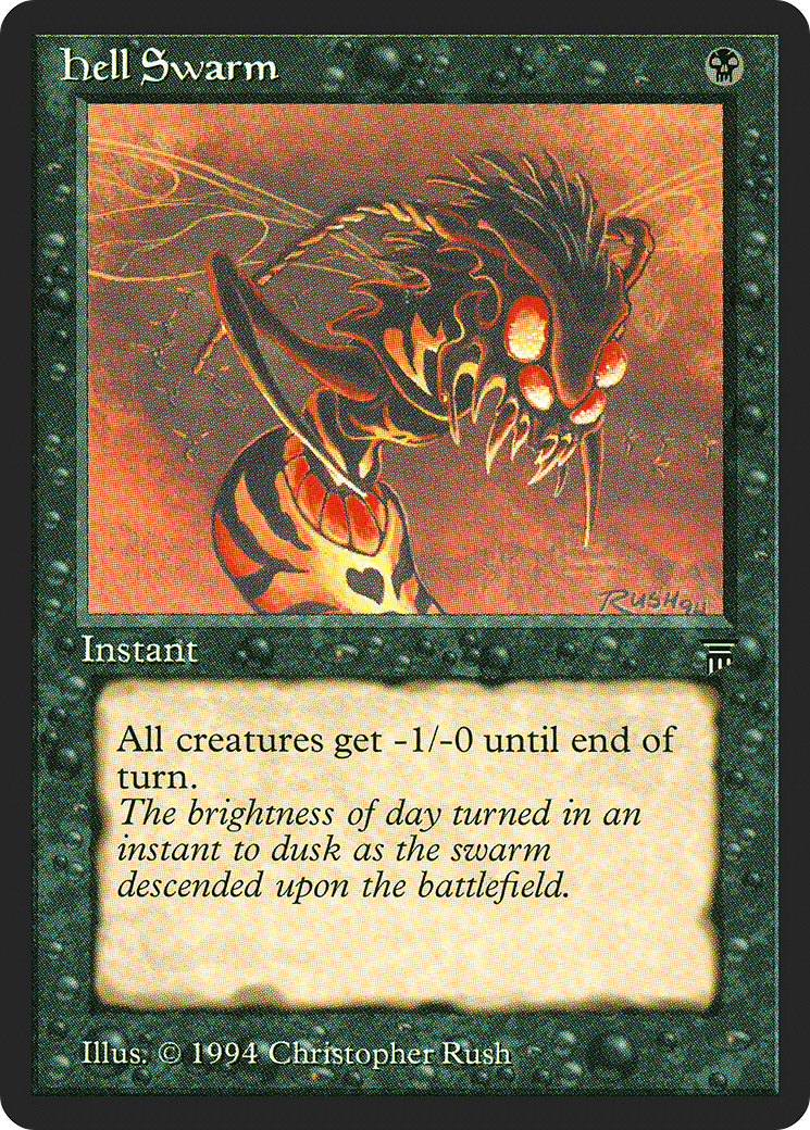 Hell Swarm (LEG-) [Oldschool] Legends MTG Single Wizards of the Coast