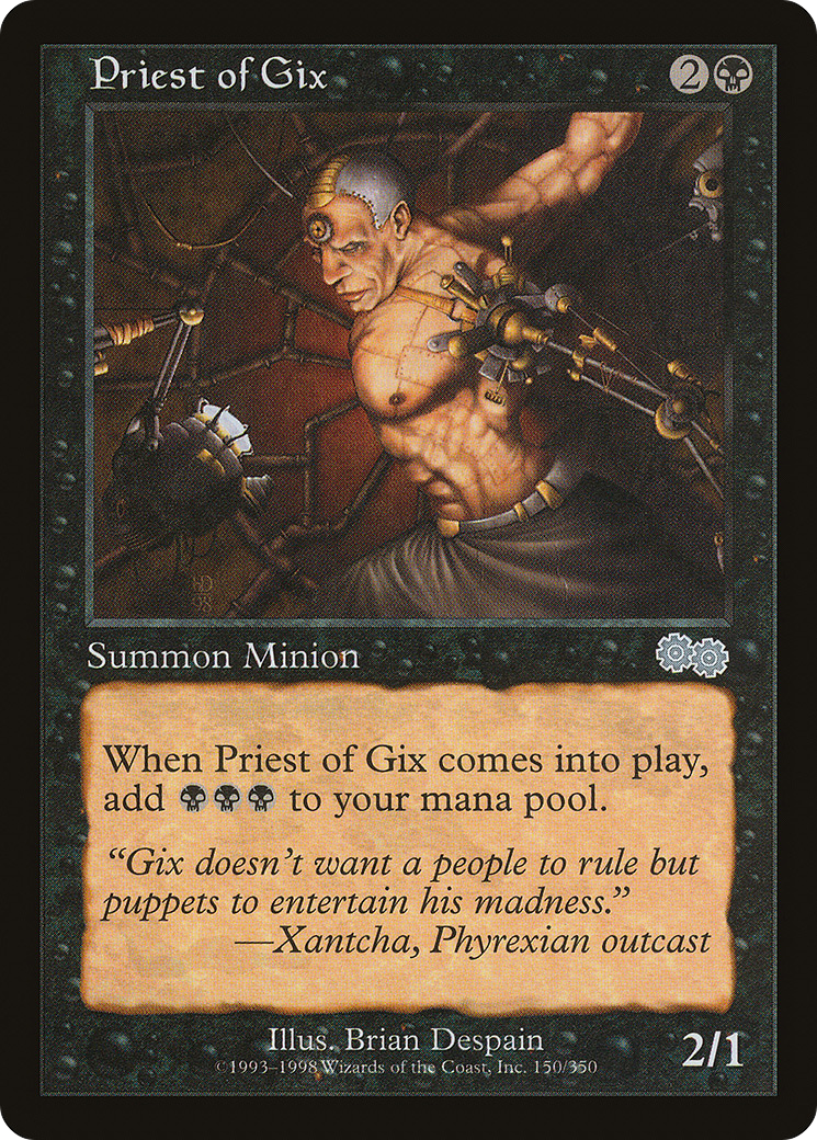 Priest of Gix (USG-150) [Urza's Saga] MTG Single Wizards of the Coast