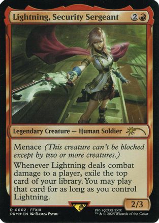 Lightning, Security Sergeant (Costco Bundle) (UMP-002) [Misc] Unique and Miscellaneous Promos Foil MTG Single Wizards of the Coast