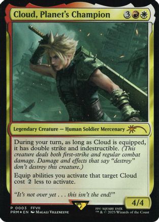 Cloud, Planet's Champion (Costco Bundle) (UMP-003) [Misc] Unique and Miscellaneous Promos Foil MTG Single Wizards of the Coast