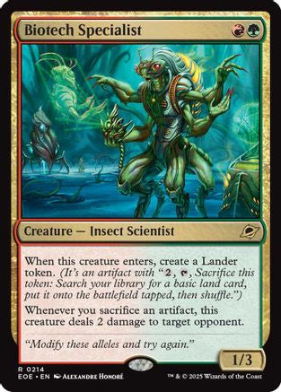 Biotech Specialist (EOE-214) [Edge of Eternities] Foil MTG Single Wizards of the Coast