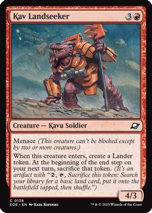 Kav Landseeker (EOE-138) [Edge of Eternities] Foil MTG Single Wizards of the Coast
