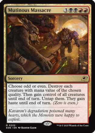 Mutinous Massacre (EOE-222) [Edge of Eternities] Foil MTG Single Wizards of the Coast
