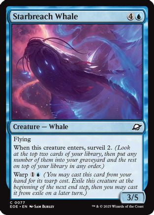 Starbreach Whale (EOE-077) [Edge of Eternities] Foil MTG Single Wizards of the Coast