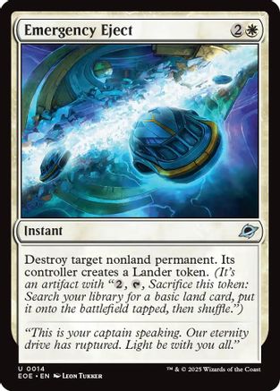 Emergency Eject (EOE-014) [Edge of Eternities] Foil MTG Single Wizards of the Coast