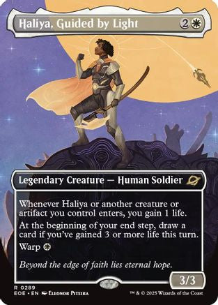 Haliya, Guided by Light (Borderless) (EOE-289) [Edge of Eternities] MTG Single Wizards of the Coast
