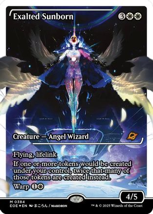 Exalted Sunborn (Fracture Foil) (EOE-384) [Edge of Eternities] Foil MTG Single Wizards of the Coast