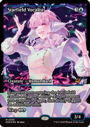 Starfield Vocalist (Showcase) (EOE-359) [Edge of Eternities] Foil MTG Single Wizards of the Coast