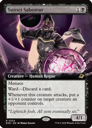 Sunset Saboteur (Extended Art) (EOE-334) [Edge of Eternities] MTG Single Wizards of the Coast