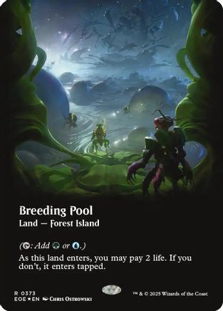 Breeding Pool (Galaxy Foil) (EOE-373) [Edge of Eternities] Foil MTG Single Wizards of the Coast