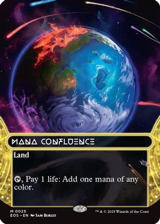 Mana Confluence (0025) (Borderless) (EOS-025) [Edge of Eternities: Stellar Sights] MTG Single Wizards of the Coast