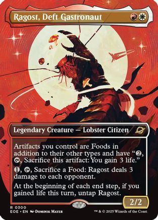Ragost, Deft Gastronaut (Borderless) (EOE-300) [Edge of Eternities] Foil MTG Single Wizards of the Coast