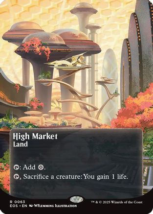High Market (0063) (Borderless) (EOS-063) [Edge of Eternities: Stellar Sights] Foil MTG Single Wizards of the Coast