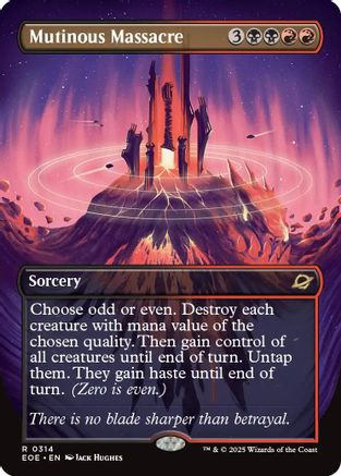 Mutinous Massacre (Borderless) (EOE-314) [Edge of Eternities] MTG Single Wizards of the Coast