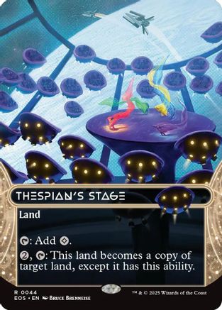 Thespian's Stage (0044) (Borderless) (EOS-044) [Edge of Eternities: Stellar Sights] Foil MTG Single Wizards of the Coast