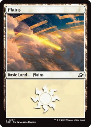 Plains (0267) (EOE-267) [Edge of Eternities] Foil MTG Single Wizards of the Coast