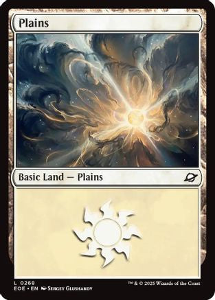 Plains (0268) (EOE-268) [Edge of Eternities] Foil MTG Single Wizards of the Coast