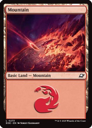 Mountain (0273) (EOE-273) [Edge of Eternities] Foil MTG Single Wizards of the Coast