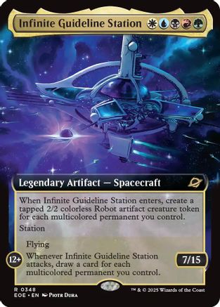 Infinite Guideline Station (Extended Art) (EOE-348) [Edge of Eternities] MTG Single Wizards of the Coast