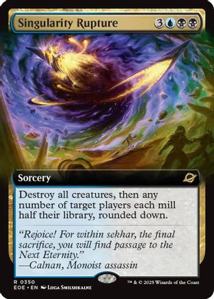 Singularity Rupture (Extended Art) (EOE-350) [Edge of Eternities] Foil MTG Single Wizards of the Coast