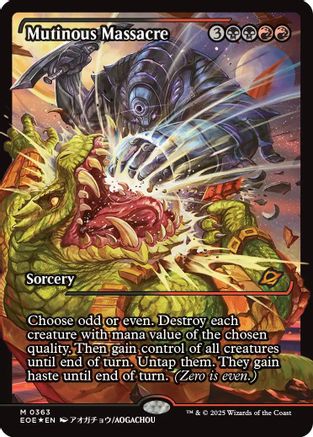 Mutinous Massacre (Showcase) (EOE-363) [Edge of Eternities] Foil MTG Single Wizards of the Coast