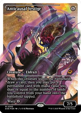 Anticausal Vestige (Fracture Foil) (EOE-383) [Edge of Eternities] Foil MTG Single Wizards of the Coast