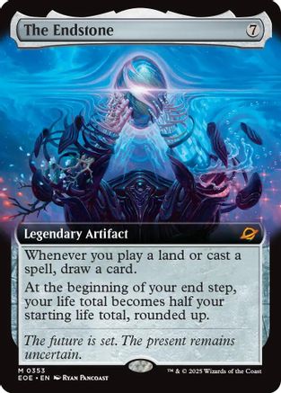 The Endstone (Extended Art) (EOE-353) [Edge of Eternities] Foil MTG Single Wizards of the Coast