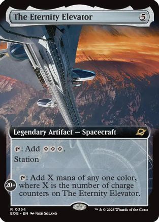 The Eternity Elevator (Extended Art) (EOE-354) [Edge of Eternities] Foil MTG Single Wizards of the Coast