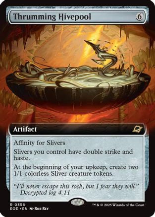 Thrumming Hivepool (Extended Art) (EOE-356) [Edge of Eternities] MTG Single Wizards of the Coast