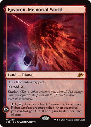 Kavaron, Memorial World (EOE-255) [Edge of Eternities] Foil MTG Single Wizards of the Coast