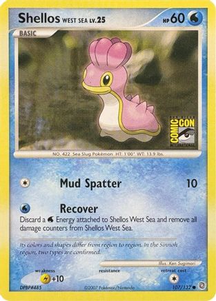 Shellos West Sea (SDCC 2007) (107) [Misc: Cards & Products] Pokemon Single Pokémon
