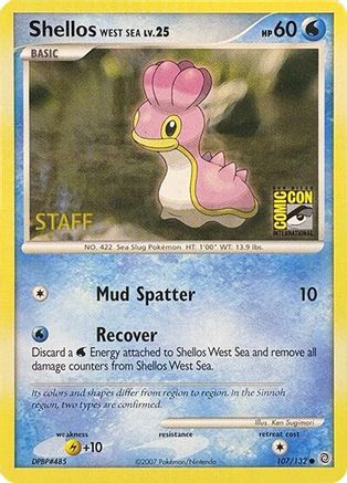 Shellos West Sea (SDCC 2007 Staff) (107) [Misc: Cards & Products] Pokemon Single Pokémon