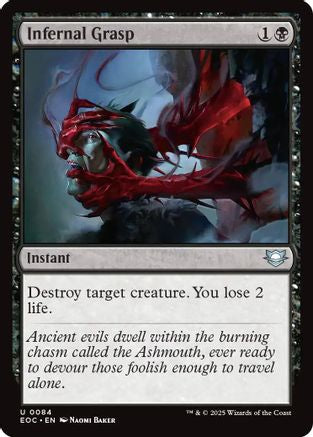 Infernal Grasp (EOC-084) [Commander: Edge of Eternities] MTG Single Wizards of the Coast