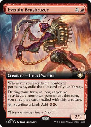 Evendo Brushrazer (EOC-030) [Commander: Edge of Eternities] MTG Single Wizards of the Coast