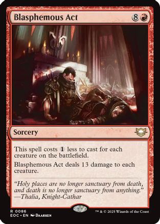 Blasphemous Act (EOC-086) [Commander: Edge of Eternities] MTG Single Wizards of the Coast