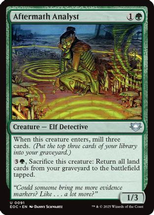 Aftermath Analyst (EOC-091) [Commander: Edge of Eternities] MTG Single Wizards of the Coast