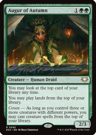 Augur of Autumn (EOC-092) [Commander: Edge of Eternities] MTG Single Wizards of the Coast