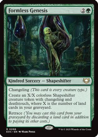Formless Genesis (EOC-096) [Commander: Edge of Eternities] MTG Single Wizards of the Coast