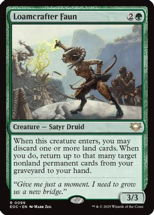 Loamcrafter Faun (EOC-099) [Commander: Edge of Eternities] MTG Single Wizards of the Coast