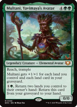 Multani, Yavimaya's Avatar (EOC-100) [Commander: Edge of Eternities] MTG Single Wizards of the Coast